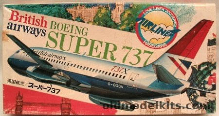 Hasegawa 1/200 Boeing Super 737 British Airways, LA4 plastic model kit